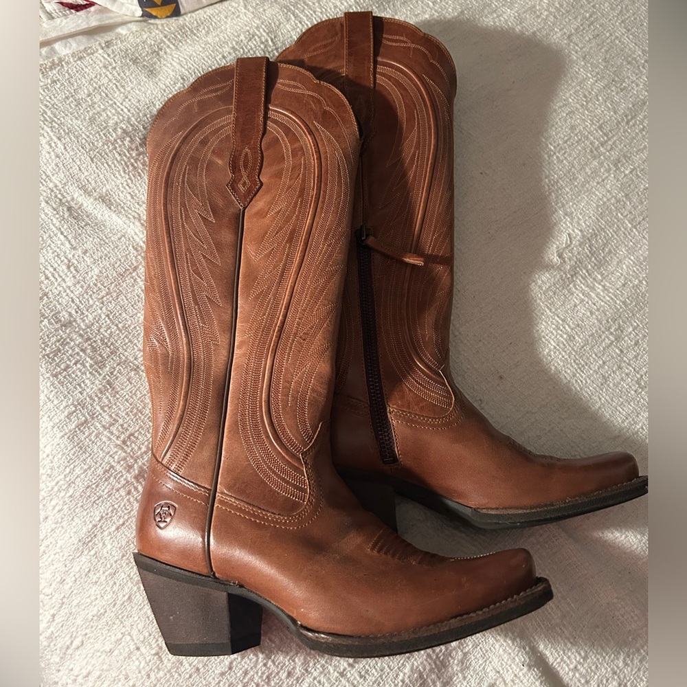 Ariat Tan Leather Western Boots